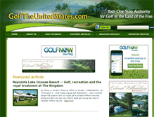 Tablet Screenshot of golftheunitedstates.com